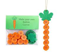 Kit de ocio creativo con botones - Decoración para el hogar conejito de Pascua - Kits de artesanía hecho a mano para las edades, para niñas, niños, decoración de puerta, pared, vitrina