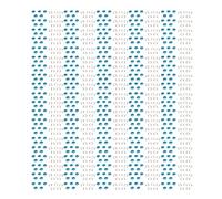 Kit de ojales de 8 mm, 500 juegos |Ojales multiusos de cobre pálido y azul para reparación/decoración/manualidades |Oxidación - Ojales metálicos protegidos con arandelas (Blue)