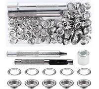 Kit de ojales metálicos con herramientas para reparación de carpas de lona (8 mm)