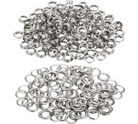 Kit de Ojales para Herramientas, 2000 Piezas Ojales Metalicos Kit de Ojetes Metalicos Inoxidable para Tela, Cuero, Carpas, Cinturón, Manualidades(12 mm)