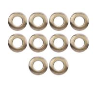 Kit de ojales redondos de Metal, ojales enrollados de doble cara para ropa, zapatos, artesanías de cuero, Material de aleación, 10 Uds. (Latón antiguo)