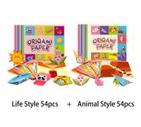 Kit de Origami de 108 piezas para niños de 3 años en , con libro de guía, 98 hojas de papel con 54 patrones, proyectos y manualidades, regalo para principiantes, regalos de y Navidad