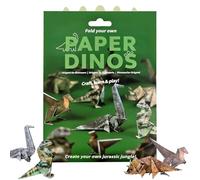 Kit de Origami Dinosaurio 50 Hojas, Set de Manualidades DIY para Niños y Adultos, Crea Figuras Bonitas para Decoración y Regalos