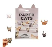 Kit de Origami, DIY Paper Cats Craft Kit, 50 Hojas Gatos de papel DIY, Kit Creativo de Manualidades de Animales de Origami para Adultos, Niños, Regalo de Navidad (Gato)