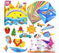 Kit De Origami Para Niños De 6 A 12 Años,130 Hojas De Papel Con 65 Patrones