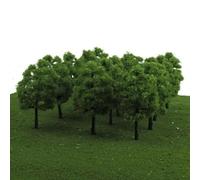 Kit de paisaje de diorama, 20 piezas de 3,5 cm, modelo de árboles, tren, ferrocarril, diorama, parque, escala 1:100, modelo de mesa de arena en miniatura para decoración del hogar