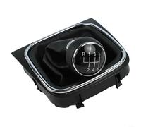 Kit de palanca de cambios y pomo de palanca de cambios negro para Jetta para EOS, cubierta de transmisión manual de 6 velocidades con marco, para una fácil instalación, pieza de repuesto interior (6