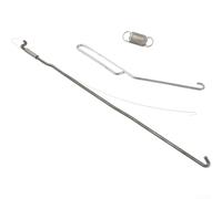 Kit de palanca del acelerador 691841 691842 691840 796260 piezas de repuesto de metal para reparación de motor, montaje de barra de estrangulador de cortacésped, plata