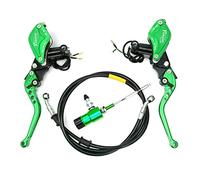 Kit de palancas de freno de cilindro maestro de freno de embrague hidráulico de 7/8 pulgadas de 22 mm compatible con Dirt Bike Sport Bike Scooter Pit Bike ATV (verde)