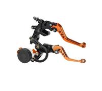 Kit De Palancas Depósito Cilindro Maestro Freno Y Embrague Ajustables Motocicleta para CNC Universales, Manillar 7/8" 22 Mm Manija Freno Tambor Embrague
