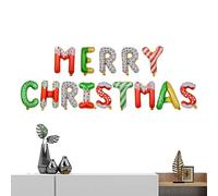 Kit de pancartas de globos de Feliz Navidad, juego de letras inflables - Decoración de pared de globos de Año Nuevo para fondos de fotos