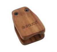 Kit de pandereta para pies, manos libres, color marrón (GK03 S) | Juego de 6 piezas, castañuelas, cascabeles, pandereta, mejora de tambor de caja, juego rítmico