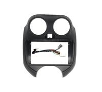 Kit De Panel De Radio para Salpicadero, Adaptador De 9 Pulgadas para Nissan para March 2010 Accesorios Coche(Frame Cable)