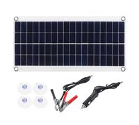 Kit de panel solar 20W 12V Cargador de batería solar de goteo Mantenedor Panel solar impermeable con controlador de carga mejorado Soporte de