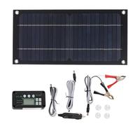Kit de Panel Solar 600W Cargador de Panel Solar Silicio Monocristalino 100A Controlador de Carga Kit de Panel Solar con Cable de Extensión Clip de Batería para RV Camping Al Aire