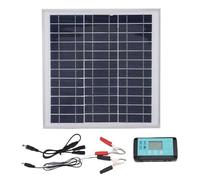 Kit de panel solar - Cargador de mantenimiento de flujo lento solar - Kit de carga con controlador para camión remolque, motocicleta, tractor, moto de nieve, auto camping-Car
