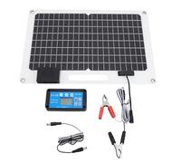 Kit de Panel Solar de 100 W, Panel Solar Portátil Monocristalino de 12V 24V con Controlador de Carga de 100 A, Cargador Solar para Vehículos Recreativos, Marinos, Remolques