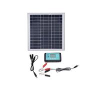 Kit de Panel Solar de 100 W y 12 V con Controlador de Carga MPPT, Panel Solar de Aluminio para Sistemas de Remolque de Barcos, Camping y Autocaravanas
