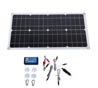 Kit de Panel Solar de 100W IP67 a Prueba de Agua con Controlador DC 12V 24V 20A Panel Solar portátil para Caravana de vehículos RV