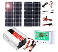 Kit de Panel Solar de 300 W for autocaravanas, Barcos y campamentos. Incluye Controlador e inversor de 50 A.(50W)