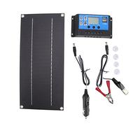 Kit de Panel Solar de 600 W Conjunto de Panel de Carga Solar de 18 V Kit de Panel Solar Ligero con Batería e Inversor para de Energía Solar