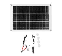 Kit de panel solar de alta eficiencia de conversión, 20 W, policristalino, ligero, doble USB, 18 V, portátil