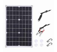 Kit de Panel Solar Flexible portátil de 300W, silicio monocristalino con controlador de 20A, USB Dual DC5521 para carga de batería de 12V (sin controlador)