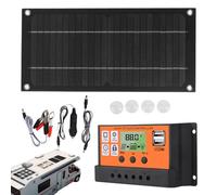Kit de Panel Solar - Fuente de Alimentación Autónoma 600W 18V | Batería de energía móvil 100A | Solución fotovoltaica Multifuncional cobertizo para vehículos RV con Controlador