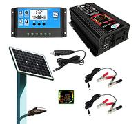 Kit De Panel Solar, Kit Completo De Panel Solar 6000W Con Inversor Solar Para Viajes De Camping Al Aire Libre Kit Completo De Energía Solar Portátil, 220 V., Se référer au descriptif, Consulte la