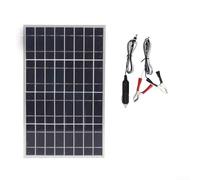 Kit de panel solar, módulo solar montado de 12 V 24 V con regulador resistente a la intemperie de 60 A y abrazadera para carga de batería del sistema de energía independiente (solo panel)