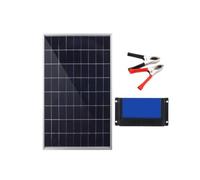 Kit De Panel Solar Monocristalino Rígido | For carga de batería de 12 V, equipado con controlador de carga y cable de 100 A(1PC KITS)