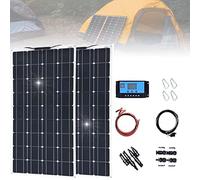 Kit de Panel Solar Panel Solar Flexible, Panel Solar Panel Solar Flexible de Alta eficiencia, con Controlador, 2x300W