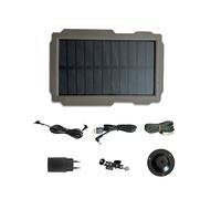 Kit de Panel Solar para Cámara de Rastreo Exterior SP-03, Compatible con Todos los Modelos de Cámara de Rastreo Suntek, Panel de Carga y Enchufe UE.