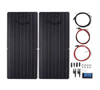Kit de panel solar para exteriores, controlador de carga portátil, cargador de batería solar, kit de módulo fotovoltaico para remolque de barco RV