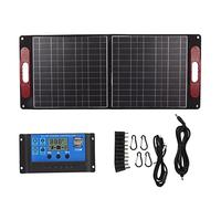 Kit de panel solar plegable 80W 18V IP65 Cargador solar monocristalino portátil impermeable con controlador 40A para acampar senderismo actividades al aire libre