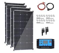 Kit de paneles solares monocristalinos de 800 W, módulos fotovoltaicos de alta eficiencia para exteriores residenciales, campings, yates, caravanas, autocaravanas y otras aplicaciones fuera de la re