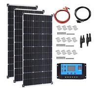 Kit de paneles solares monocristalinos de 800 W, módulos fotovoltaicos de alta eficiencia para exteriores residenciales, campings, yates, caravanas, autocaravanas y otras aplicaciones fuera de la re