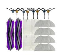 Kit de paño de fregona con filtro Hepa de trapo de cepillo lateral principal, 18 piezas, Compatible con Eureka E20 Plus NERE10s E10S, Compatible con Robot aspirador Obode A8