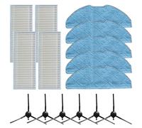Kit de paño de fregona con filtro lateral para X-Plorer S135+/ S140+/ RR91C5WH, cepillo lateral HEPA filtro fregona almohadillas de repuesto para X-Plorer S135+/ S140+/ RR91C5WH