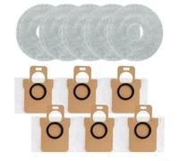 Kit de paño de fregona y bolsa de polvo para JONR para accesorios de repuesto de aspiradora T5 PRO para soportar suelos limpios y un rendimiento de vacío consistente