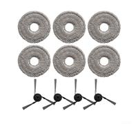 Kit de paño de fregona y cepillo lateral de repuesto compatible para Dreame X50s Pro Matrix10 Ultra Robot Vacuum Accesorios
