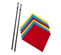 Kit de paño de limpieza de flauta y hisopos de varilla de pulido, limpiador de viento de madera, kits de limpieza duraderos de flauta