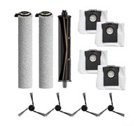 Kit de paño de repuesto compatible con MOVA para G20, para G20, Z50, Z5, Z5 Pro, Z50 para Ultra para Ultra y Pro aspiradoras de aspiradora, con cepillo principal, cepillos laterales, toallitas, bolsas