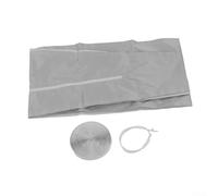 Kit de paño de sellado de ventana de aire acondicionado portátil, 300 cm, poliéster, impermeable, con conector ajustable para bloquear el aire caliente y ahorrar energía (300 cm)