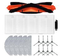 Kit de paño de trapeador con filtro de cepillo lateral principal compatible con piezas de aspiradora Lubluelu Robot - Juego de accesorios de repuesto para V8 Pro R