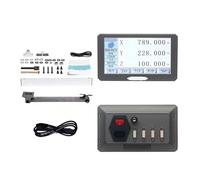 Kit de pantalla de lectura Digital DRO de 3 ejes, 0.005mm, pantalla táctil LCD, escalas de 5um, codificador lineal, regla de rejilla, herramientas de fresado(SDS200S KA5 KA5 KA3)