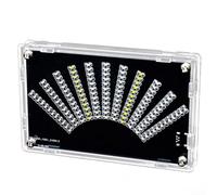 Kit de pantalla LED de bricolaje para SPECTRUM con estuche acrílico, entrada USB y audio, modos ajustables, controles interactivos para visualización en tiempo real, proyecto de aprendizaje