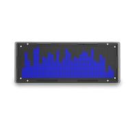 Kit de pantalla LED de espectro musical de 16 x 32 pulgadas, reloj de luz rítmica, 8 tipos, modo de espectro SMD, luz de pantalla de soldadura SMD, azul, duradero, fácil de instalar, fácil