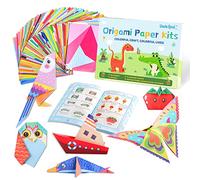 Kit de papel para origami con 72 diseños para niños - 152 hojas, 6 pulgadas, papel plegable de doble cara - Libro instructivo de origami colorido, proyectos de manualidades DIY UAP09