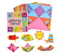 Kit De Papel Plegable - Juego De Papel Plegable Colorido | De De Colores Para Niños | Actividades De Aprendizaje Creativo, Manualidades Preescolares, Temas De Animales, Proyecto De Manual